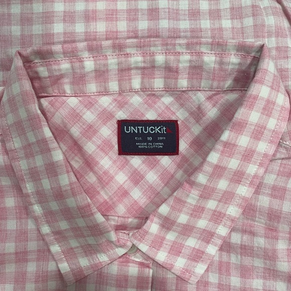 NWT Untuckit Calina Button Down Shirt Cotton - Picture 8 of 8